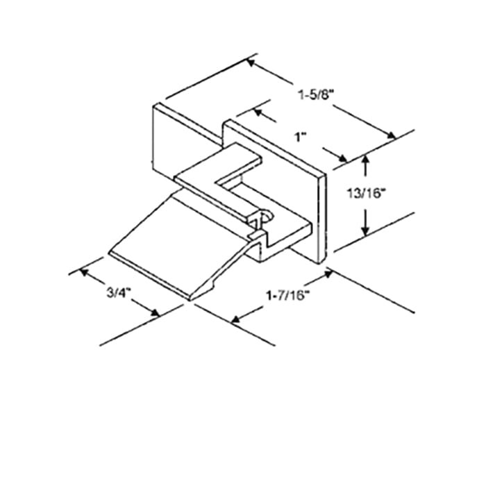 Rollyson Sash Cams Pair (1 LH & 1 RH) White