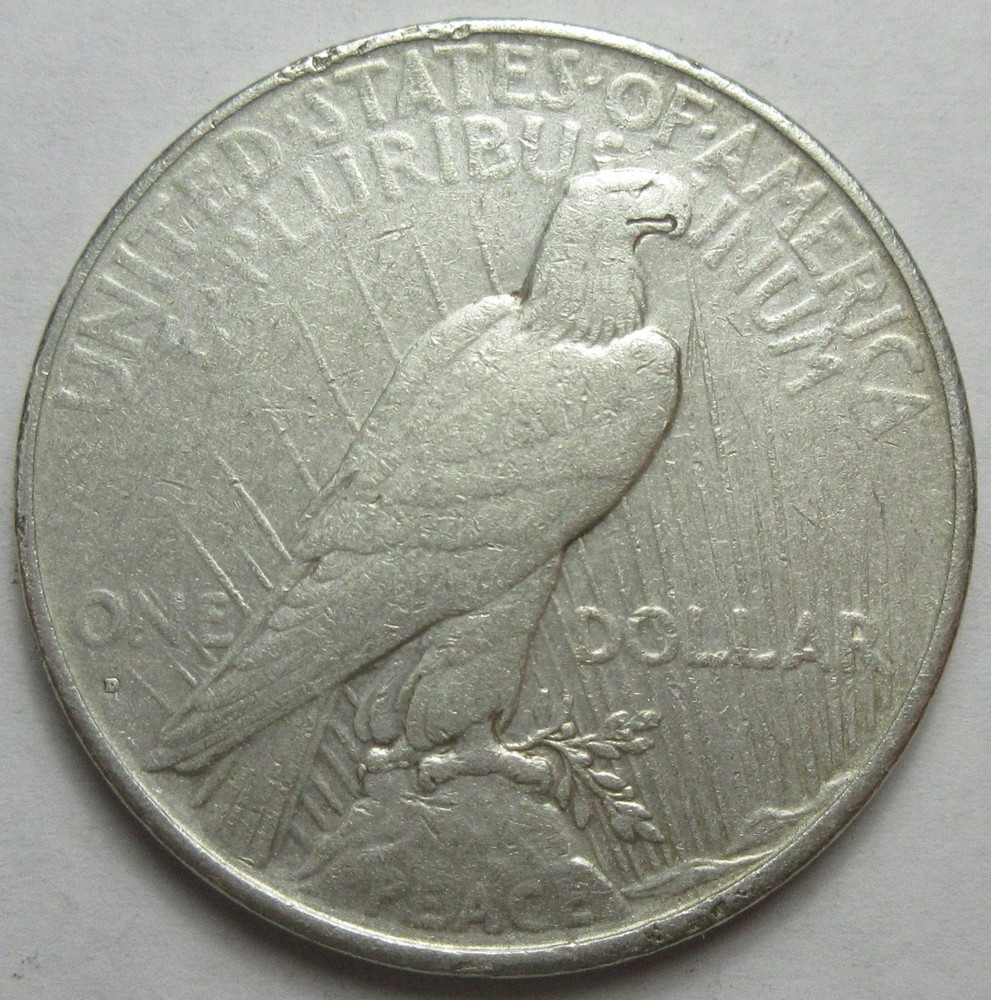 1934-D Silver Peace Dollar -VF- (#1219o)
