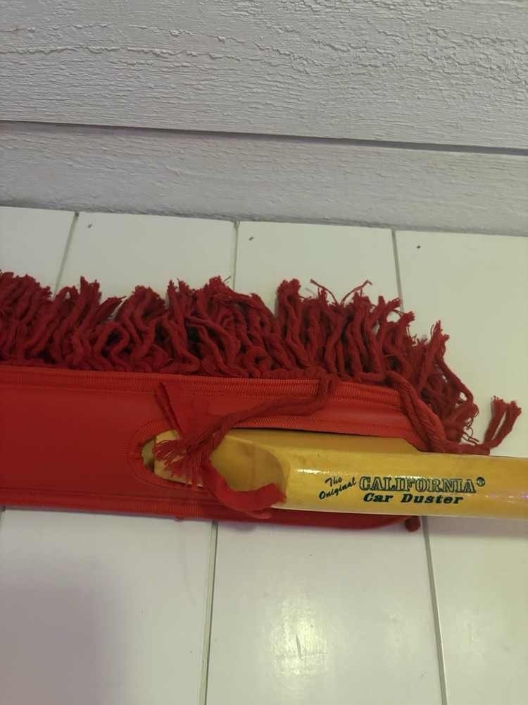 Classic Car Duster with Solid Wood Handle Includes Storage Case - Popular