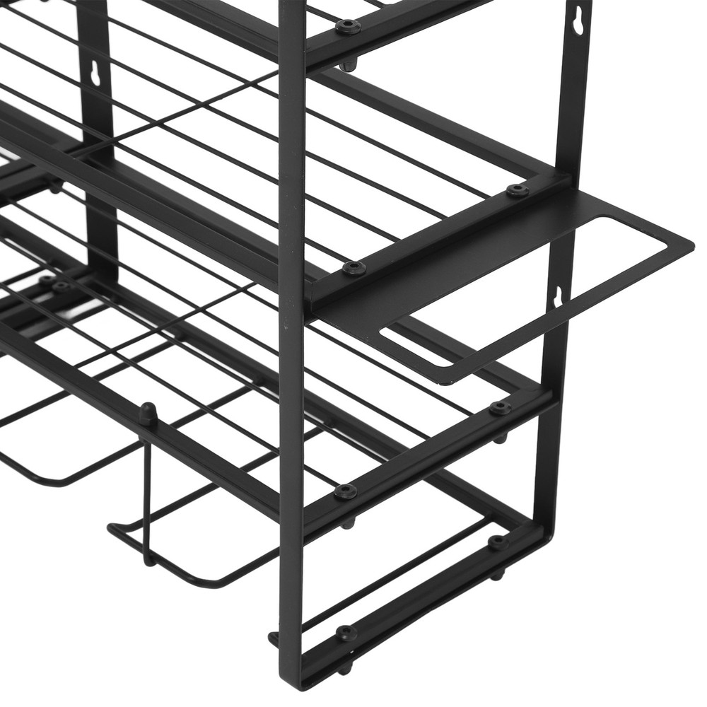 Power Tool Storage Rack Wall Mount 4 Layer Garage Organizer Heavy Duty