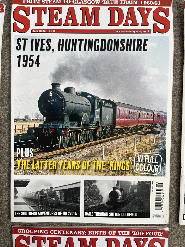 Steam Days Magazine, 2022, 7x Misc Issues,
