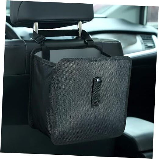 Foldable Car Trash Can, Waterproof Leakproof Hanging Auto Garbage Can, Large