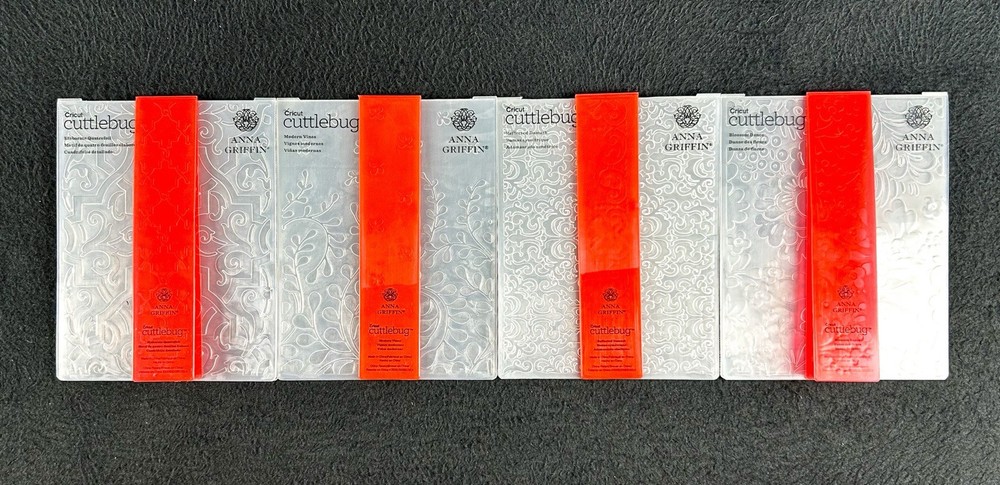 Anna Griffin Embossing Folders Borders BLOSSOM VINES Cuttlebug Cricut NOS NEW