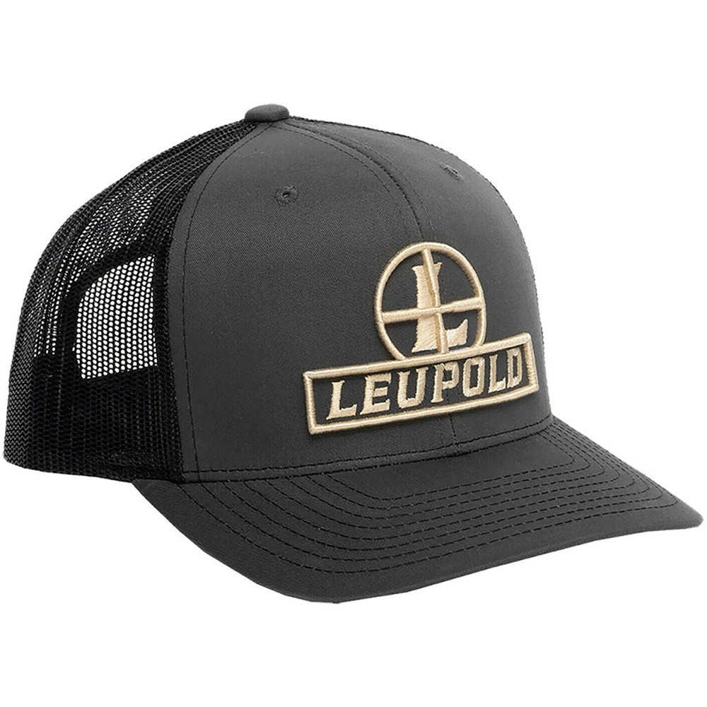 LEUPOLD Unisex Reticle Semi-Structured Snap-Back Trucker Flat Bill Hat, OSFA