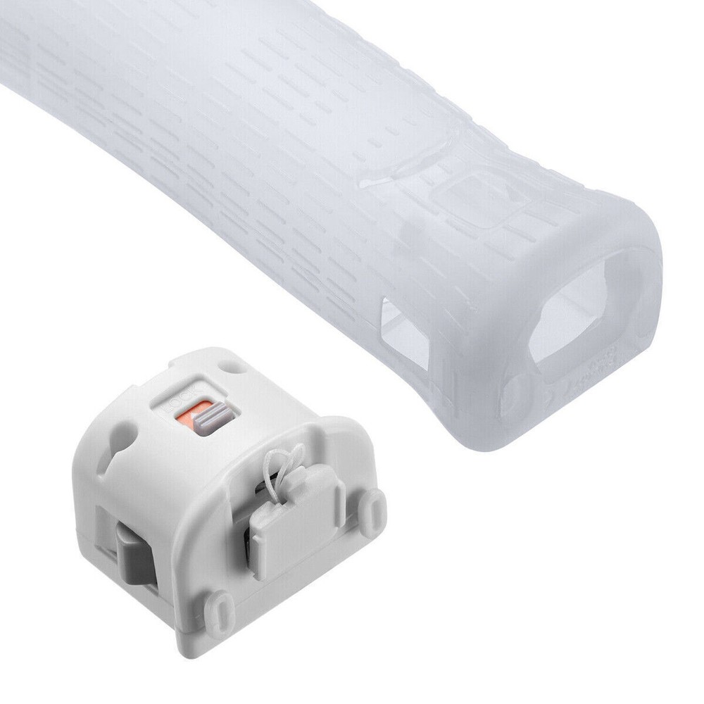 2 Motion Plus Adapter Sensor Silicone Sleeve for Nintendo Wii Remote Controller