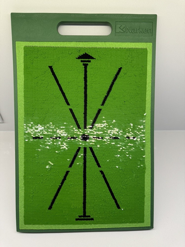 Nartek Sequin premium piece Golf Mat Swing Path Trainer Golf Training Mat