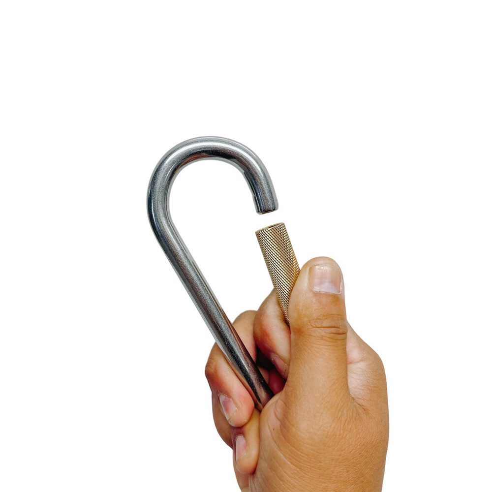 7/16" Stainless Steel Quick Link Spring Loaded Lock,Copper Spring Gate 4 PCS