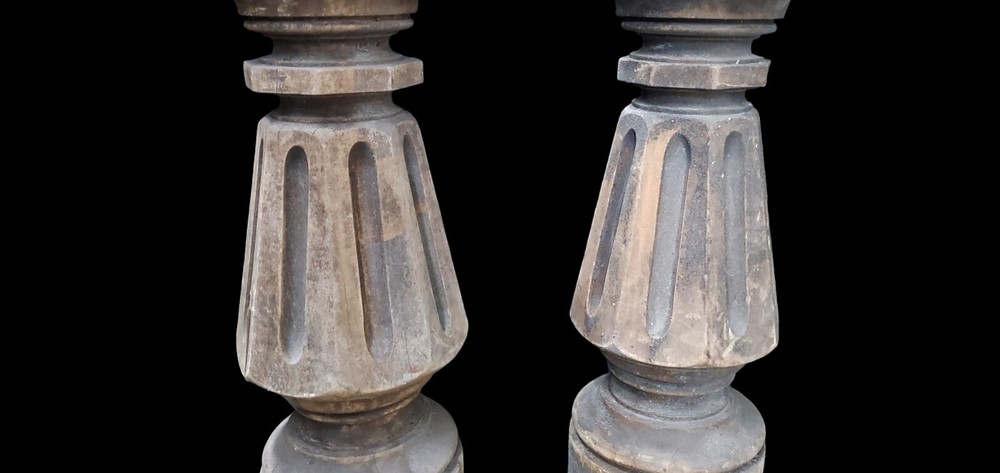 Pair Of Massive Newel Post GAM0238