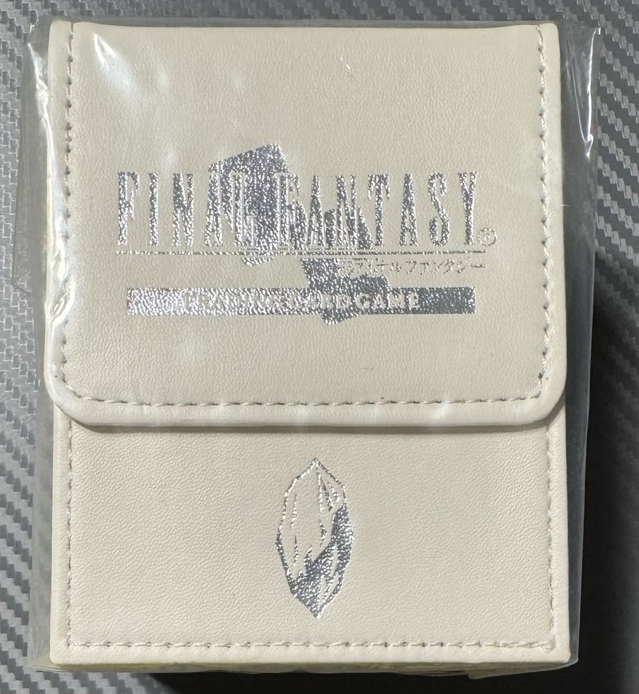 Final Fantasy FFTCG White Deck Case Card Game Storage Box. New & Sealed