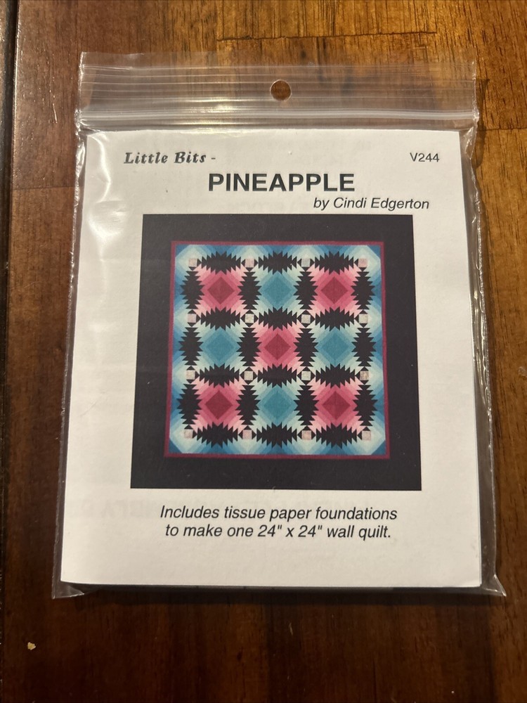 Pineapple Mini Quilt Pattern By Little Bits VSP244
