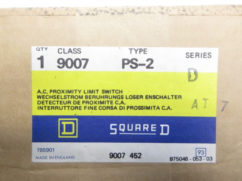 SQUARE D 9007PS-2 SER. D NSFS