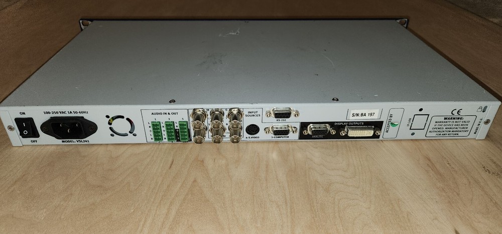 Analog Way V-Scale Plus VSL241 High Resolution Scaling Engine Analog&Digital Out