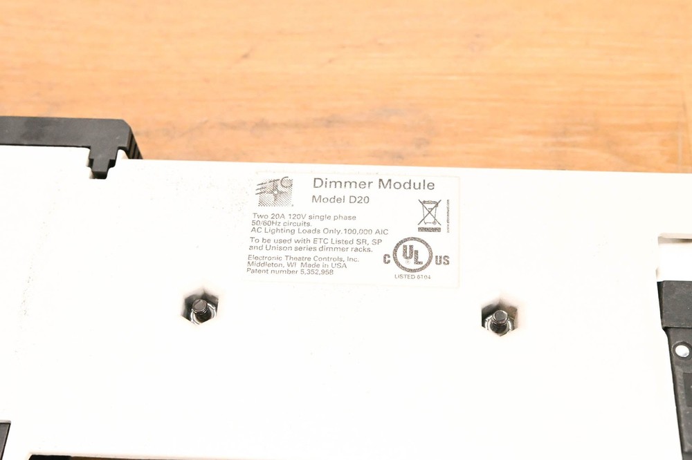 ETC D20 Dual 20A Dimmer Module (PAIR) CG01Y3G