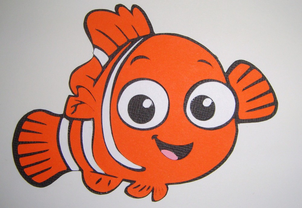 Finding Nemo Nemo Die Cut Paper Piecing  Scrapbook Embellishment