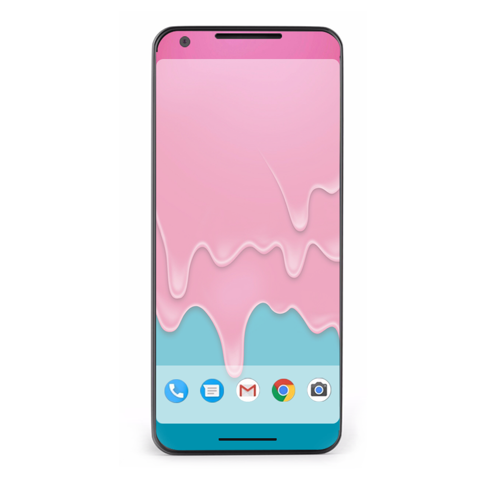Google Pixel 2 Skins Decal Wrap Dripping Ice Cream Drips