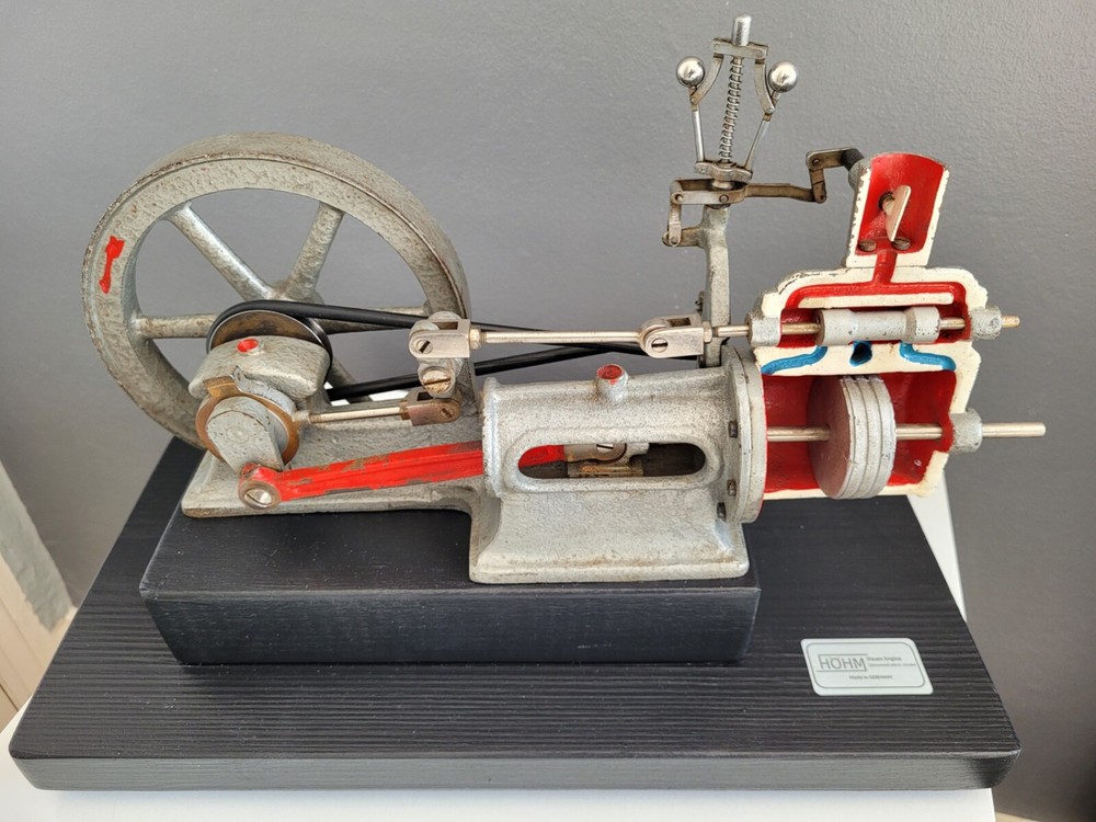 Original 1960's Steam Engine Model by HOHM Germany Education Model