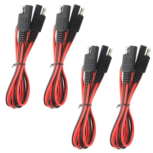 WMYCONGCONG 4 PCS SAE to Extension Cable Quick Disconnect Wire Harness...