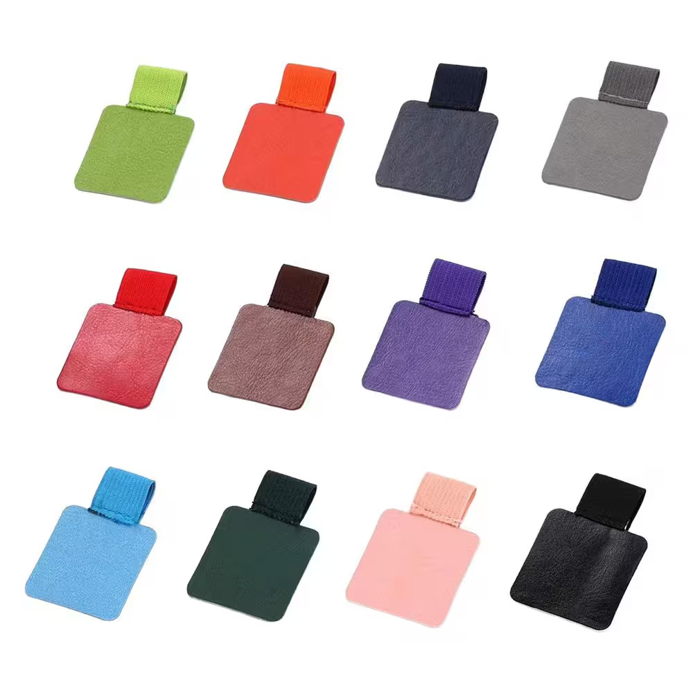 12 Pack Self-Adhesive Pen Loop Holders, Elastic Design, Assorted Colors, for Not