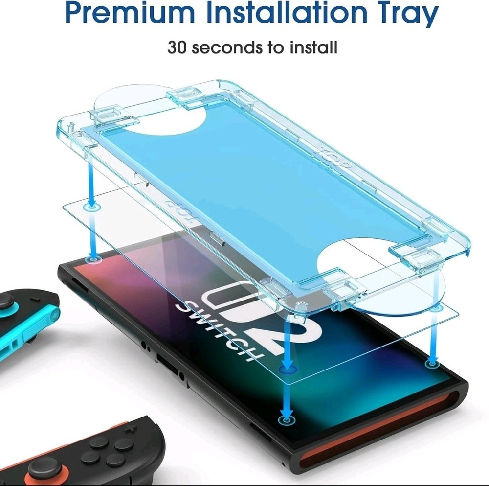 Auto-Alignment Onetouch for Nintendo Switch 2 Screen Protector 7.9'' 2025 Temp