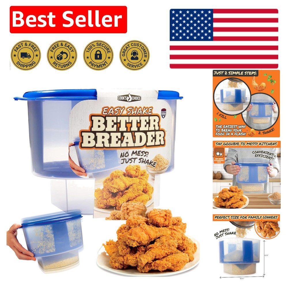 The  Better Breader Bowl - Mess-Free Batter Breading Station, 4oz