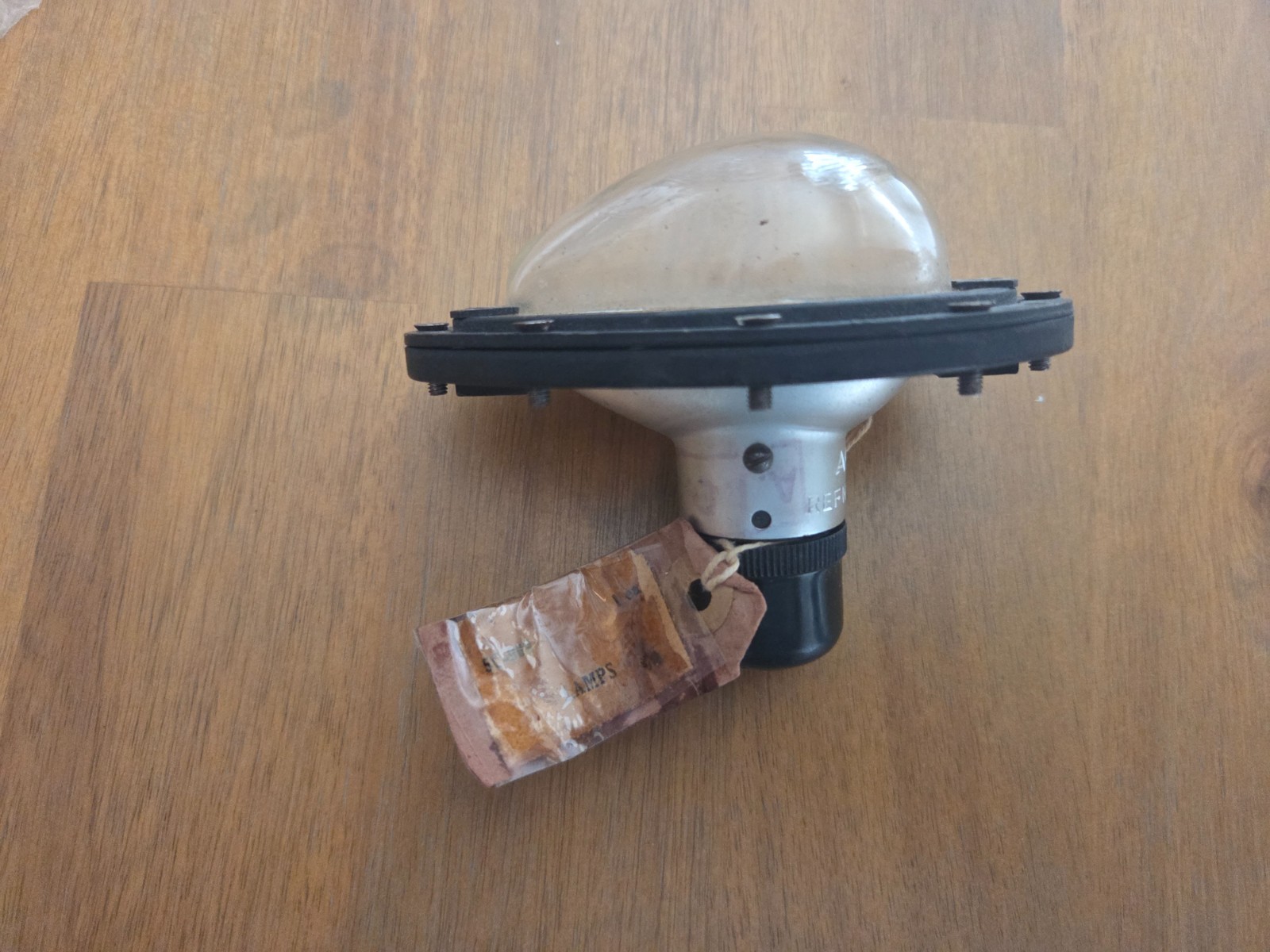 Original WWII Spitfire Part Morse Code Light Spine Lamp RAF Air Ministry Tag