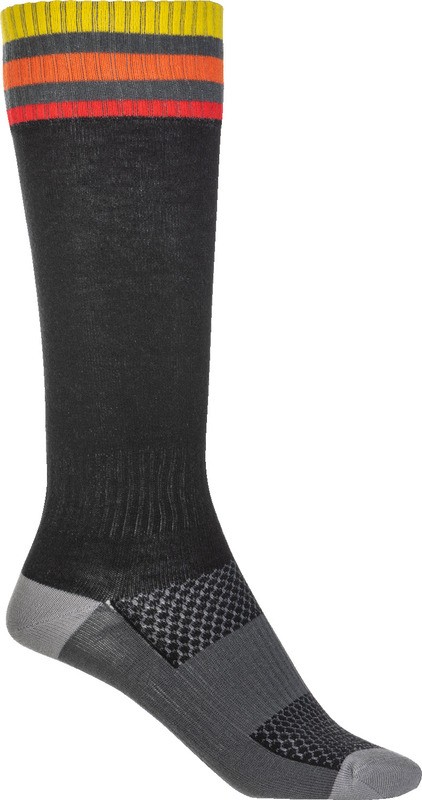 Fly Racing MX Black Thin Socks