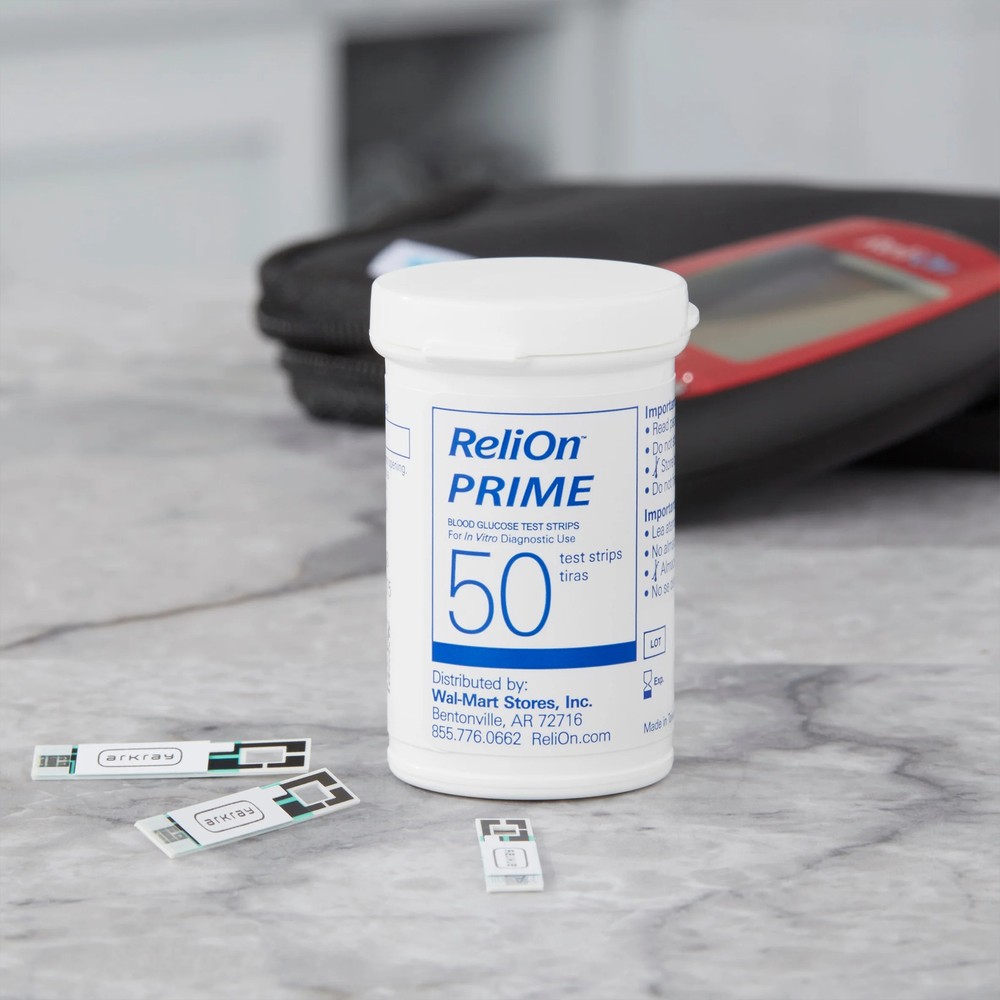 ReliOn Prime Blood Glucose Test Strips 100 Ct