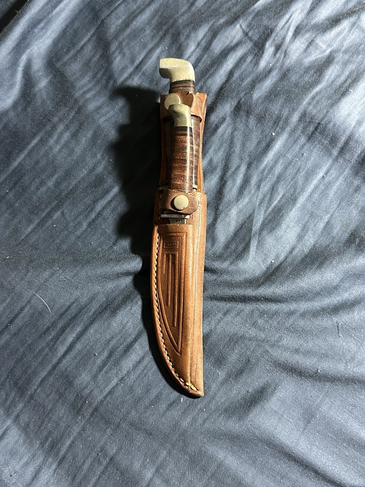 Case Double Sheath Knife Set Antique