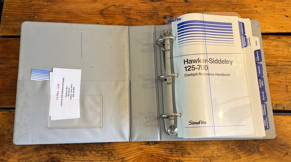 Hawker Siddeley 125-700 Cockpit Reference Handbook