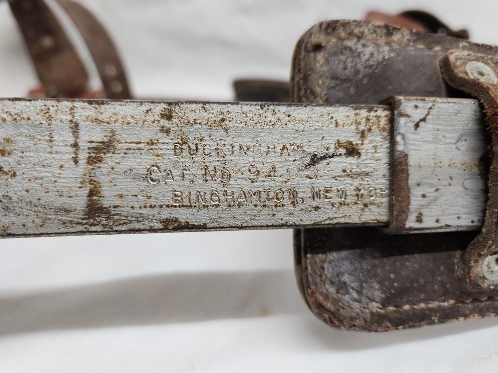 Buckingham Lineman Adjustable Pole Tree Climbing Gaffs/Spikes Model 9403 Pair