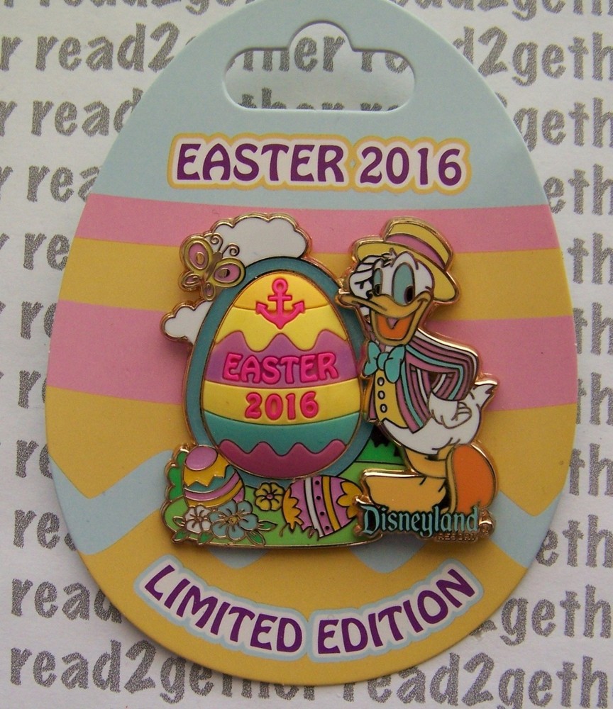 Disney Pin DLR Happy Easter 2016 Donald Duck