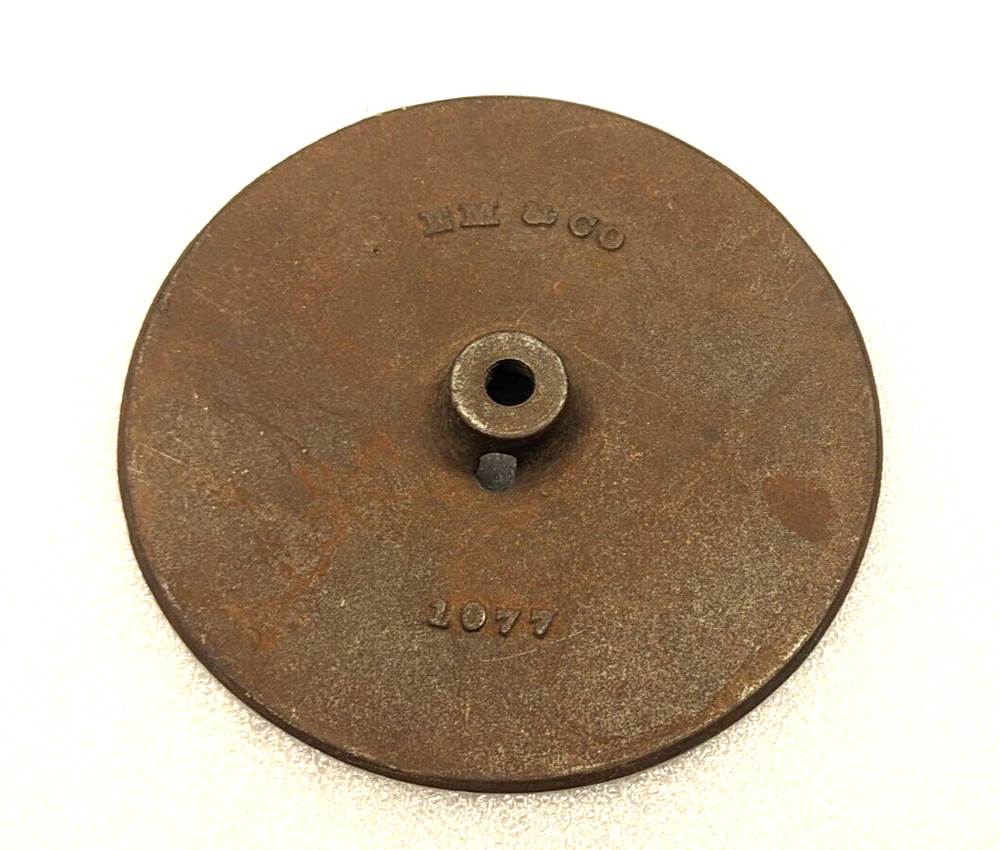 EM & Co Sanding Disc Plate 7.5" Plate Diameter, Threaded for Mounting, Vintage