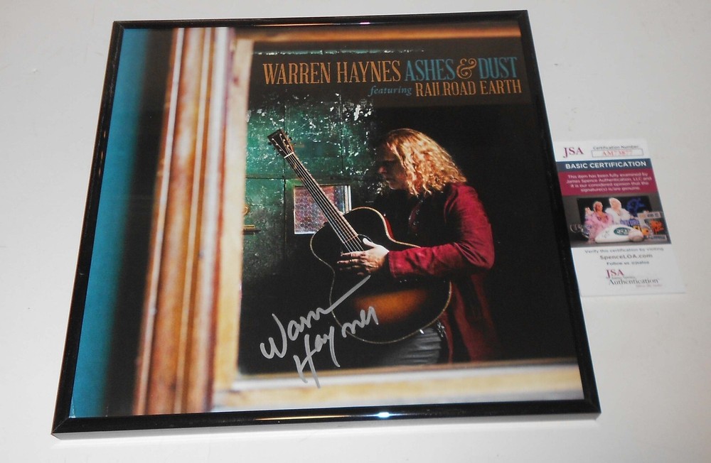FRAMED Warren Haynes Ashes & Dust LP Album Signed JSA CERT