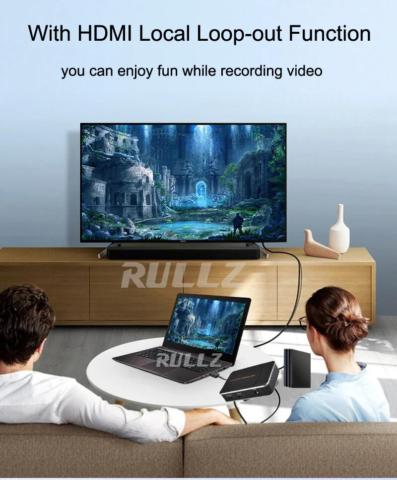 EZCAP 280HD HDMI Game Capture Card Video Record Box Recorder MIC Input U Disk PC