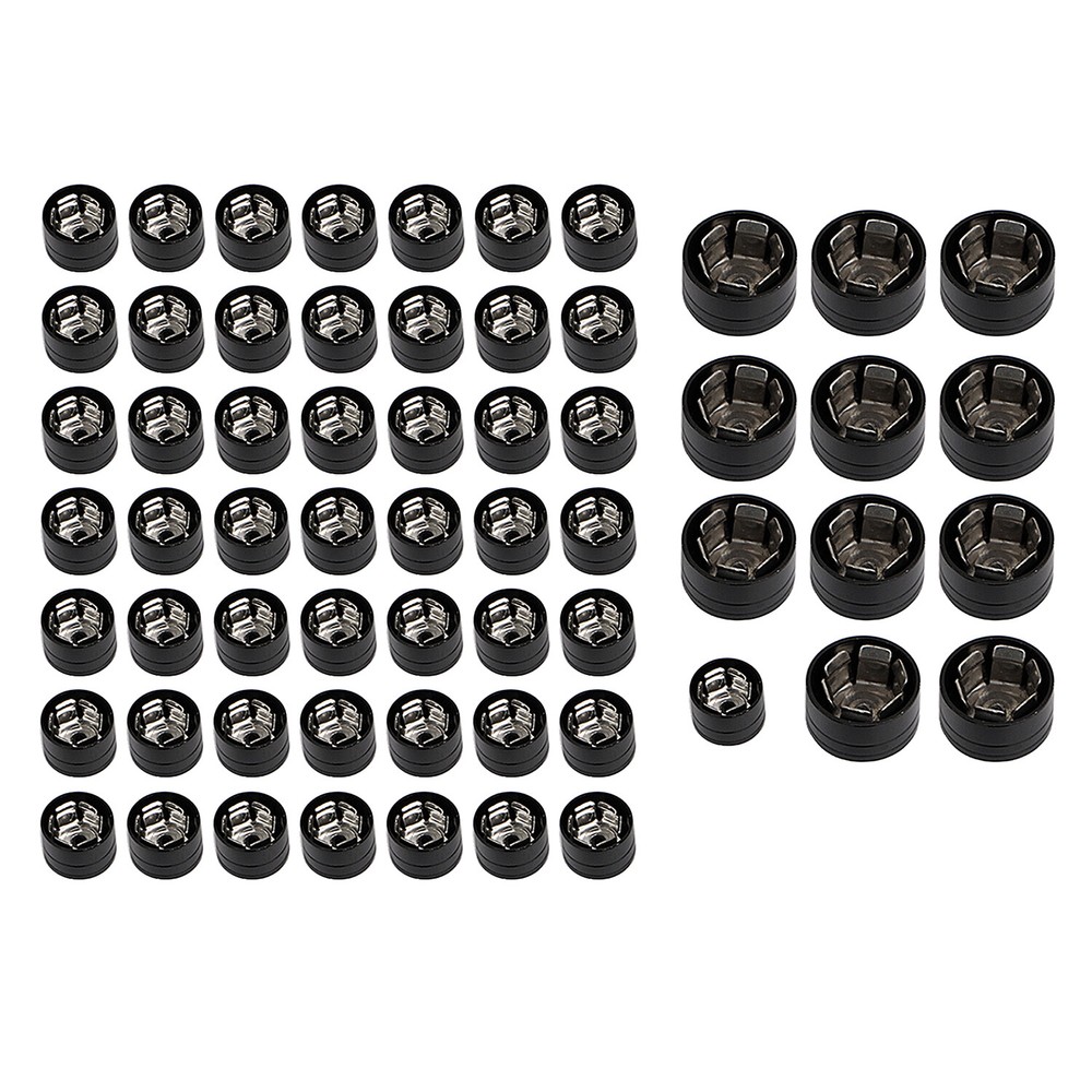 Black Engine Bolt Screw Caps Covers For Harley Softail FLSTN FXSTD 2007-17 2016