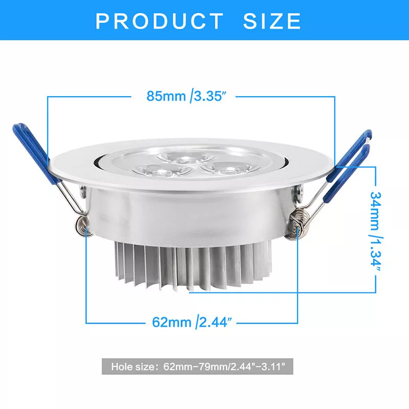 10-40PCS Downlight Dimmable LED Recessed Ceiling Light Spotlight Drivers US