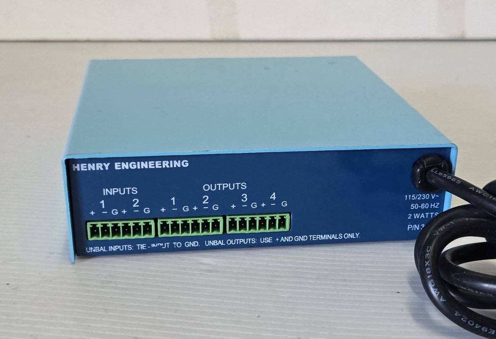 Henry Engineering U.S.D.A. 2 x 4 Utility Summing & Distribution Amplifier