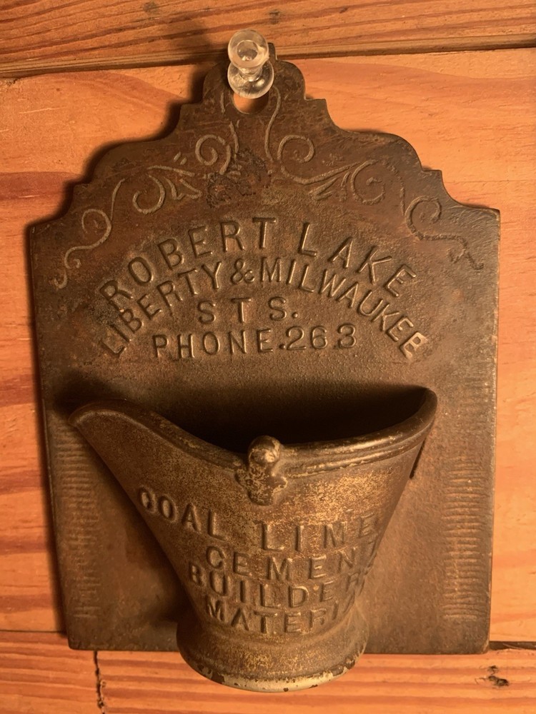 Cast Iron Match Holder Milwaukee