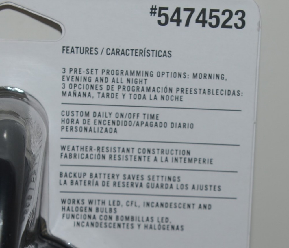 Utilitech 5474523 Outdoor 24 Hour Digital Timer Plug In