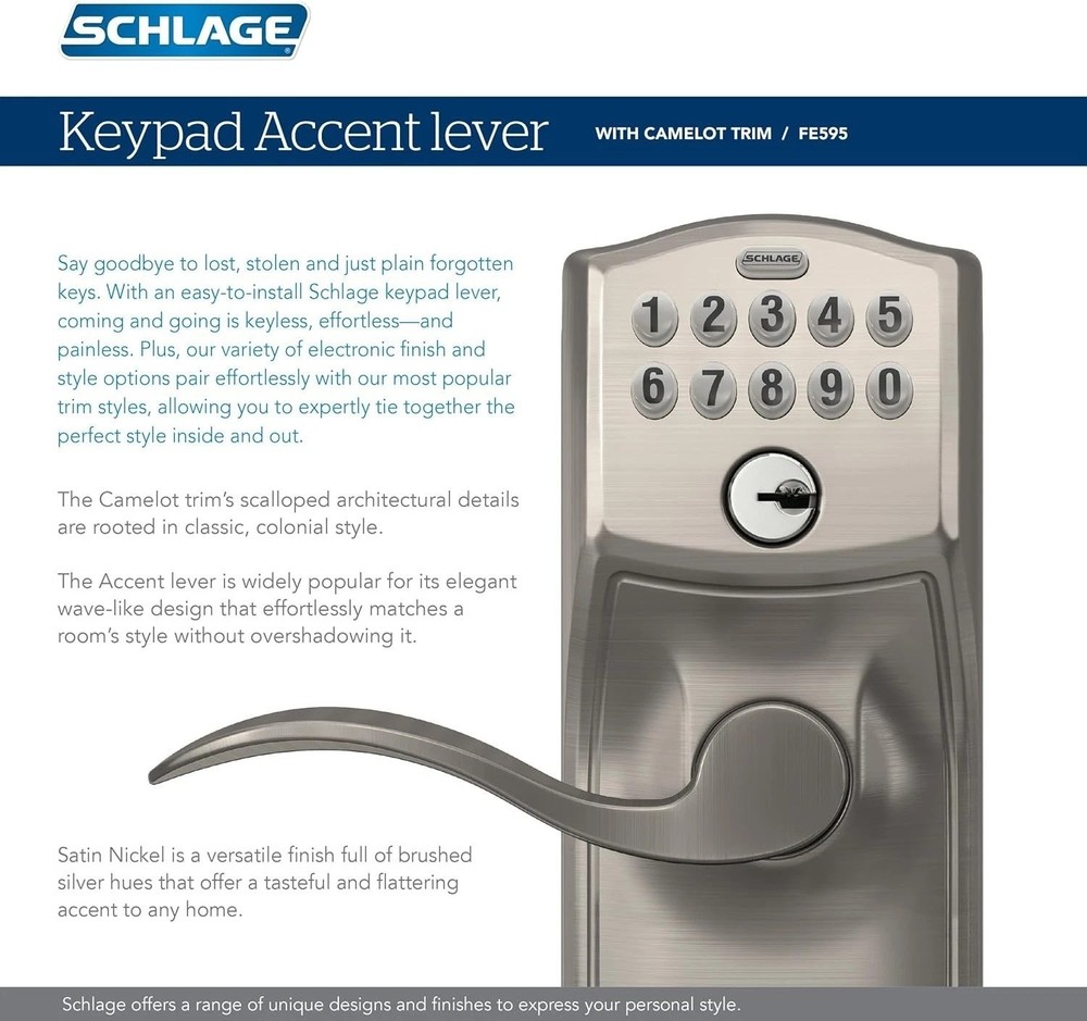 Keyless Entry Flex-Lock, Matte Black Finish