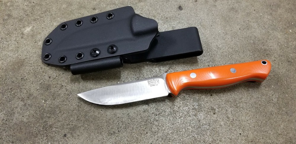 BARK RIVER "GUNNY" Kydex sheath, Pancake w/ Offset Beltloop & FS Holder (Bk)