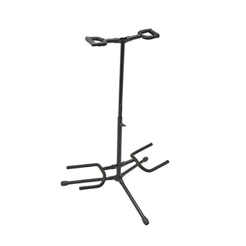 On-Stage GS7221BD Deluxe Folding Double Guitar Stand,Black