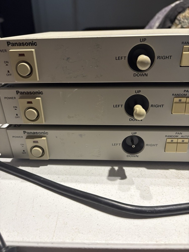 LOT OF 3 PANASONIC Model: WV-CU101 System Controller.