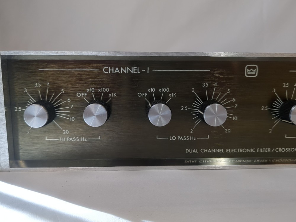 CROWN VFX2 DUAL CHANNEL VARIABLE ELECTRONIC FILTER CROSSOVER Black Chrome