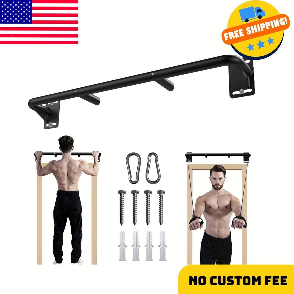 Joist Mount Pull Up Bar, Wall Chin Up Bar Ceiling Mount for Beams, Heavy Duty