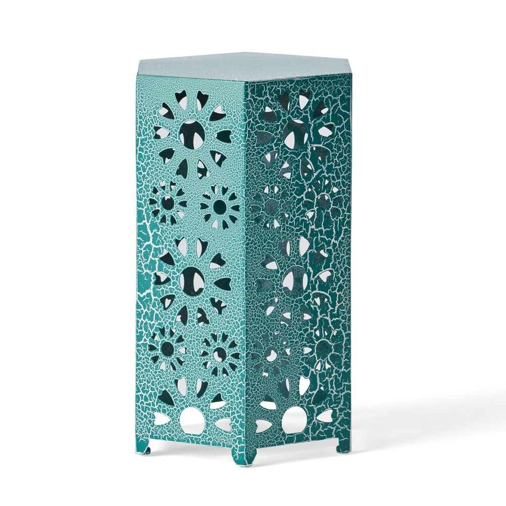 Elliot Outdoor 14 Inch Sunburst Iron Side Table