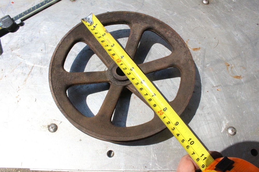 Cast Iron Wheel, Pulley, Gilson Snowblower, SteamPunk