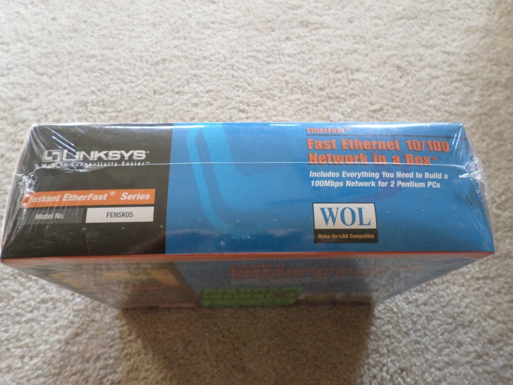 Linksys EtherFast Network Starter Kit - hub - 5 ports - Brand New