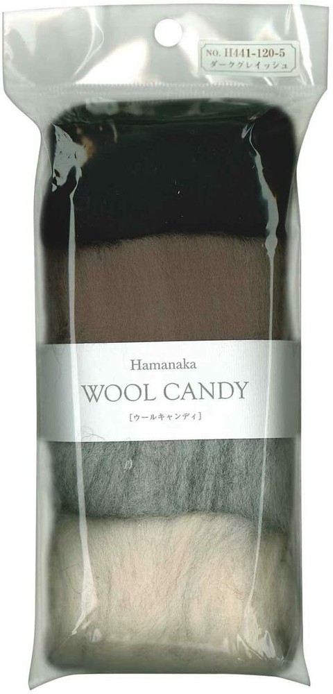 Hamanaka wool Candy 4 Color Set (Dark Grayish) # 5 (japan import)