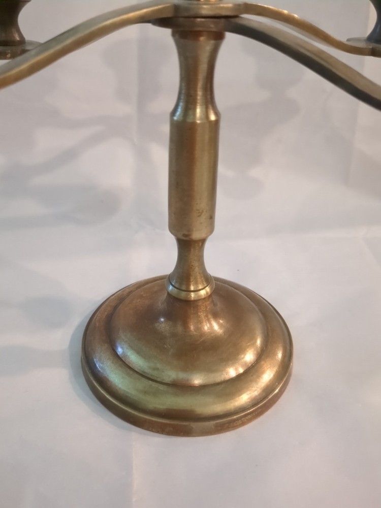 Vintage Solid Brass Candelabra 6.5"